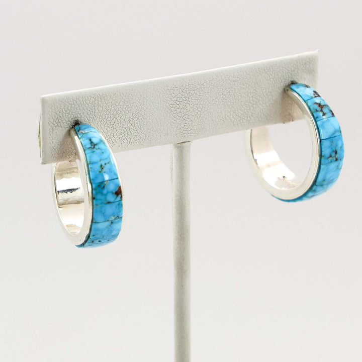 Ithaca Peak Turquoise Hoops
