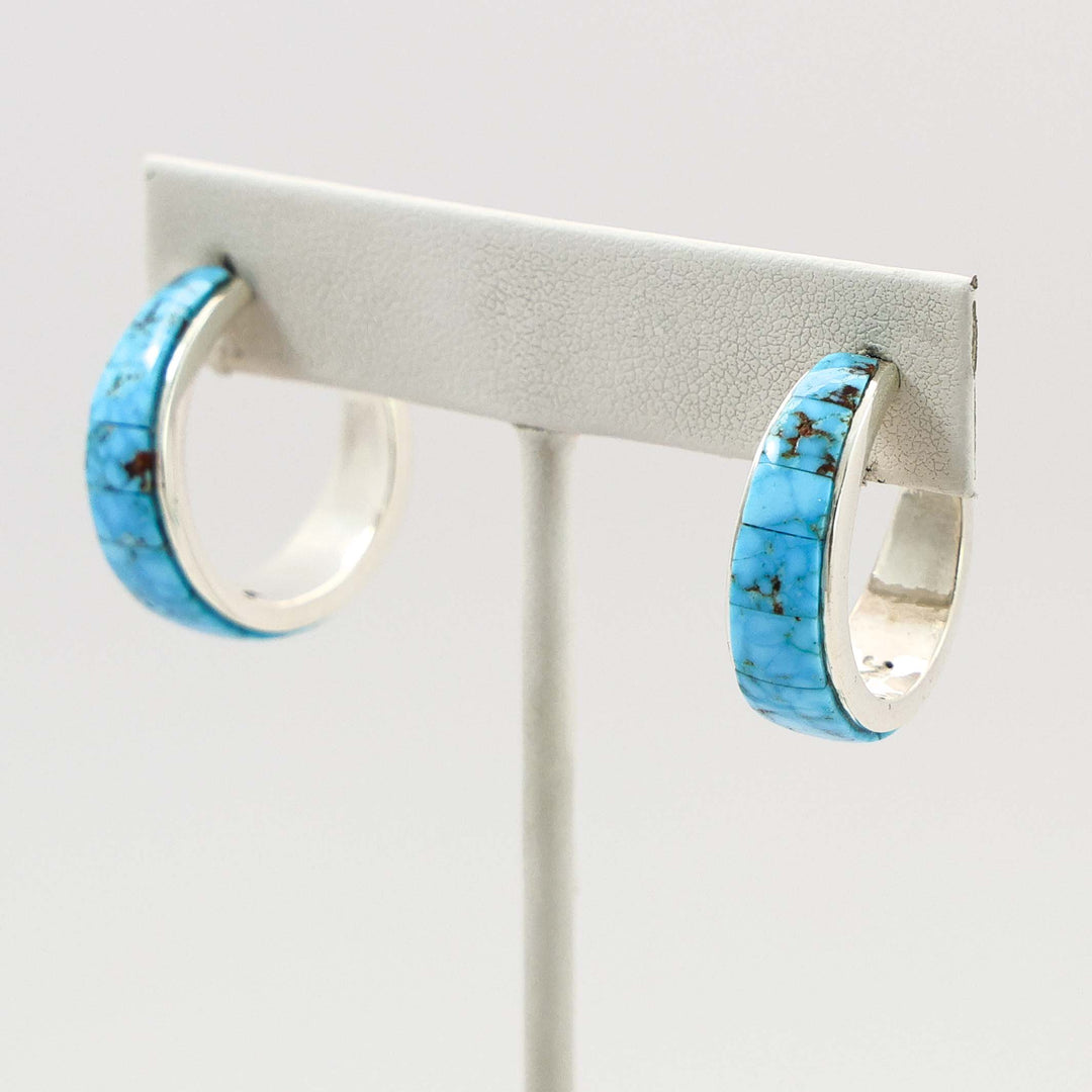 Ithaca Peak Turquoise Hoops