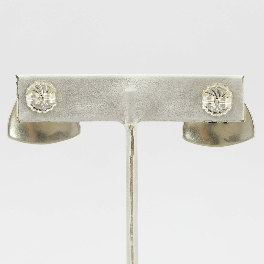 Stamped Silver Earrings