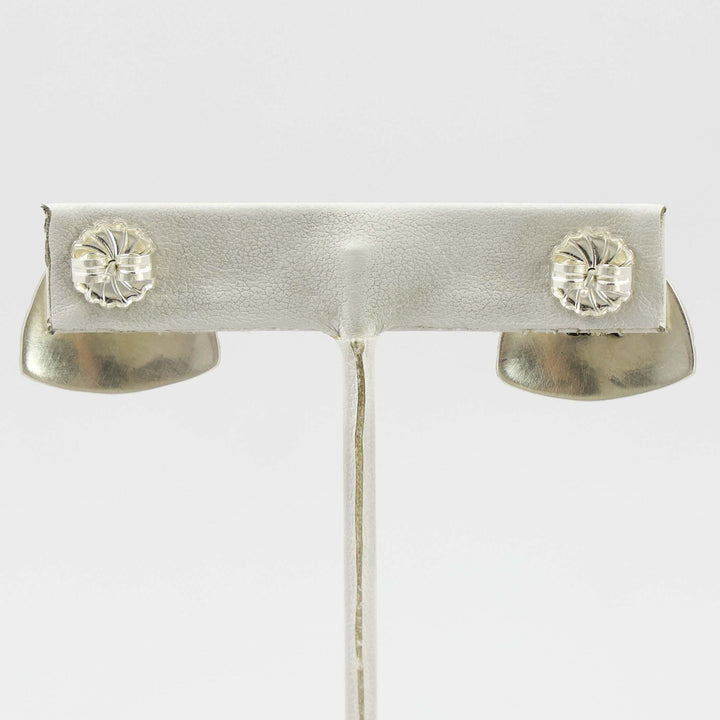 Stamped Silver Earrings