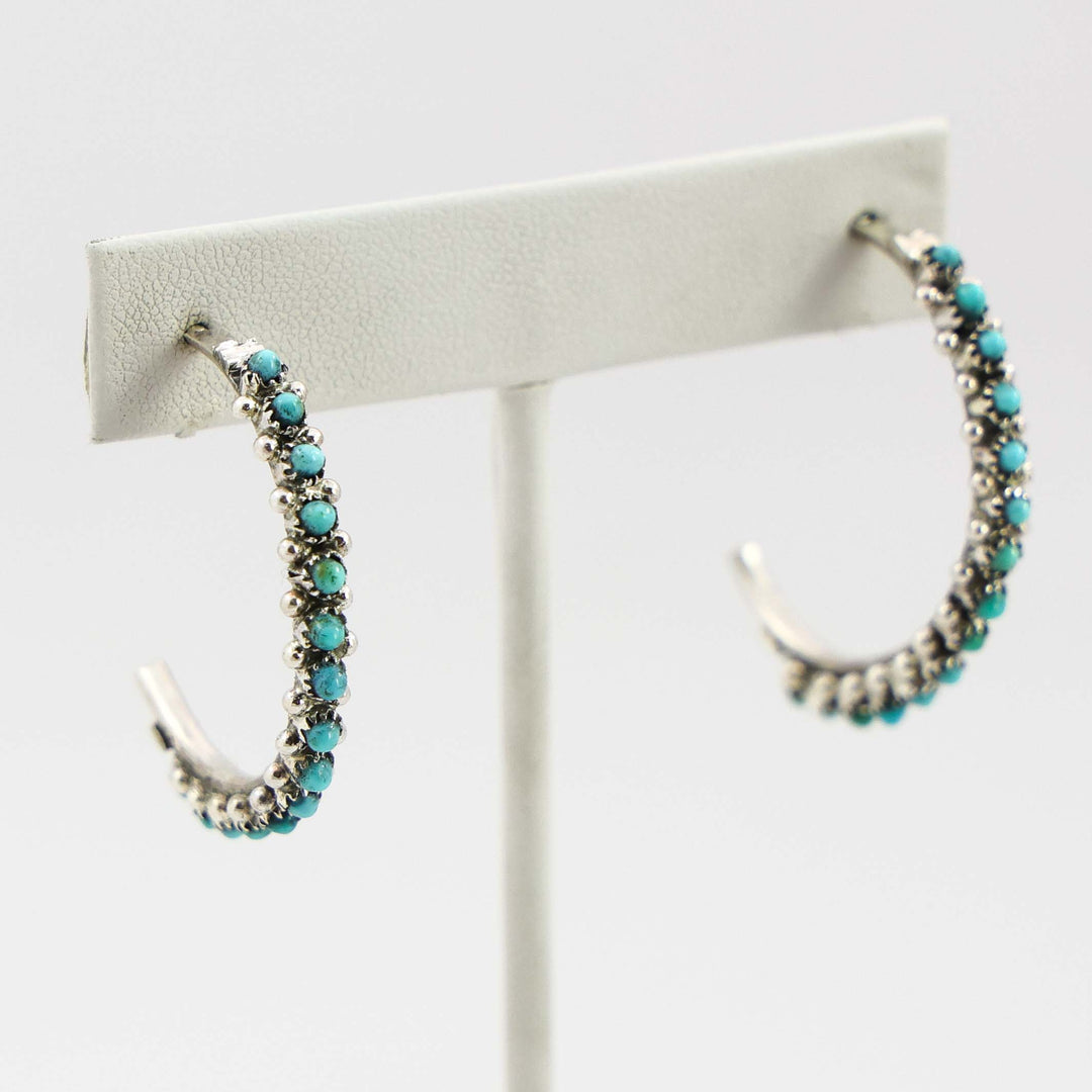 Turquoise Hoop Earrings