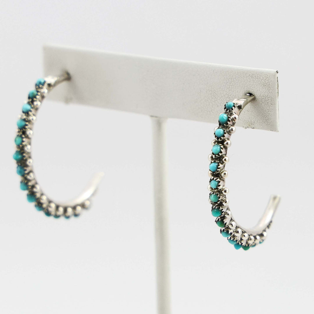 Turquoise Hoop Earrings