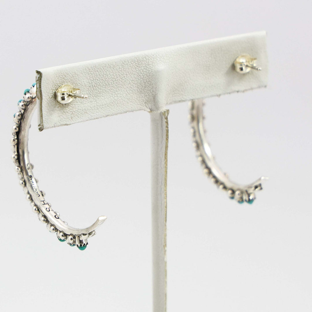 Turquoise Hoop Earrings