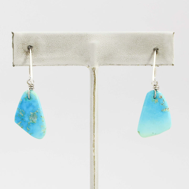 Sleeping Beauty Turquoise Slab Earrings