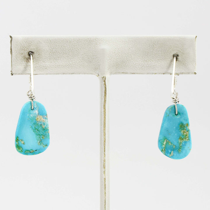 Sleeping Beauty Turquoise Slab Earrings