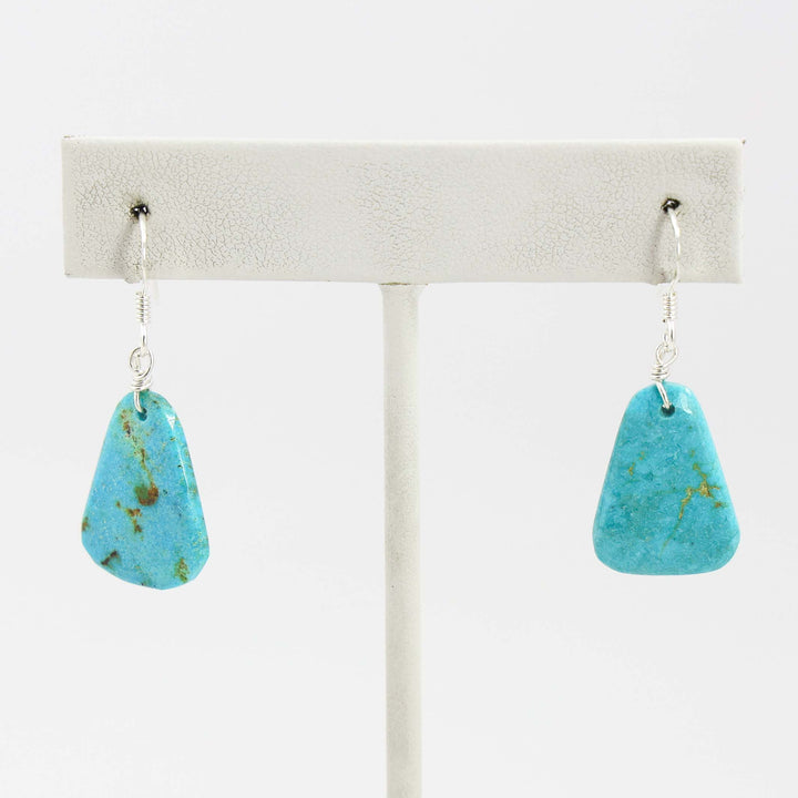 Sleeping Beauty Turquoise Slab Earrings