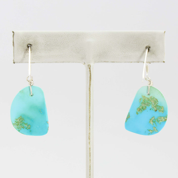 Sleeping Beauty Turquoise Slab Earrings