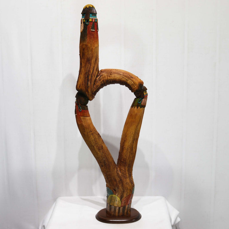 1980s Longhair Kachina Sculpture