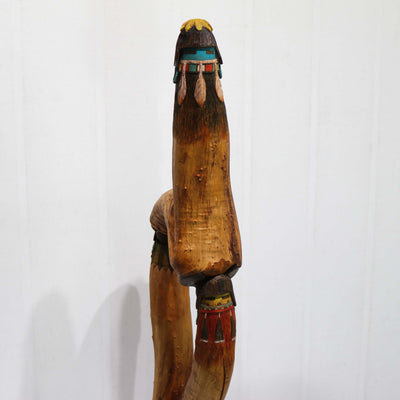 1980s Longhair Kachina Sculpture