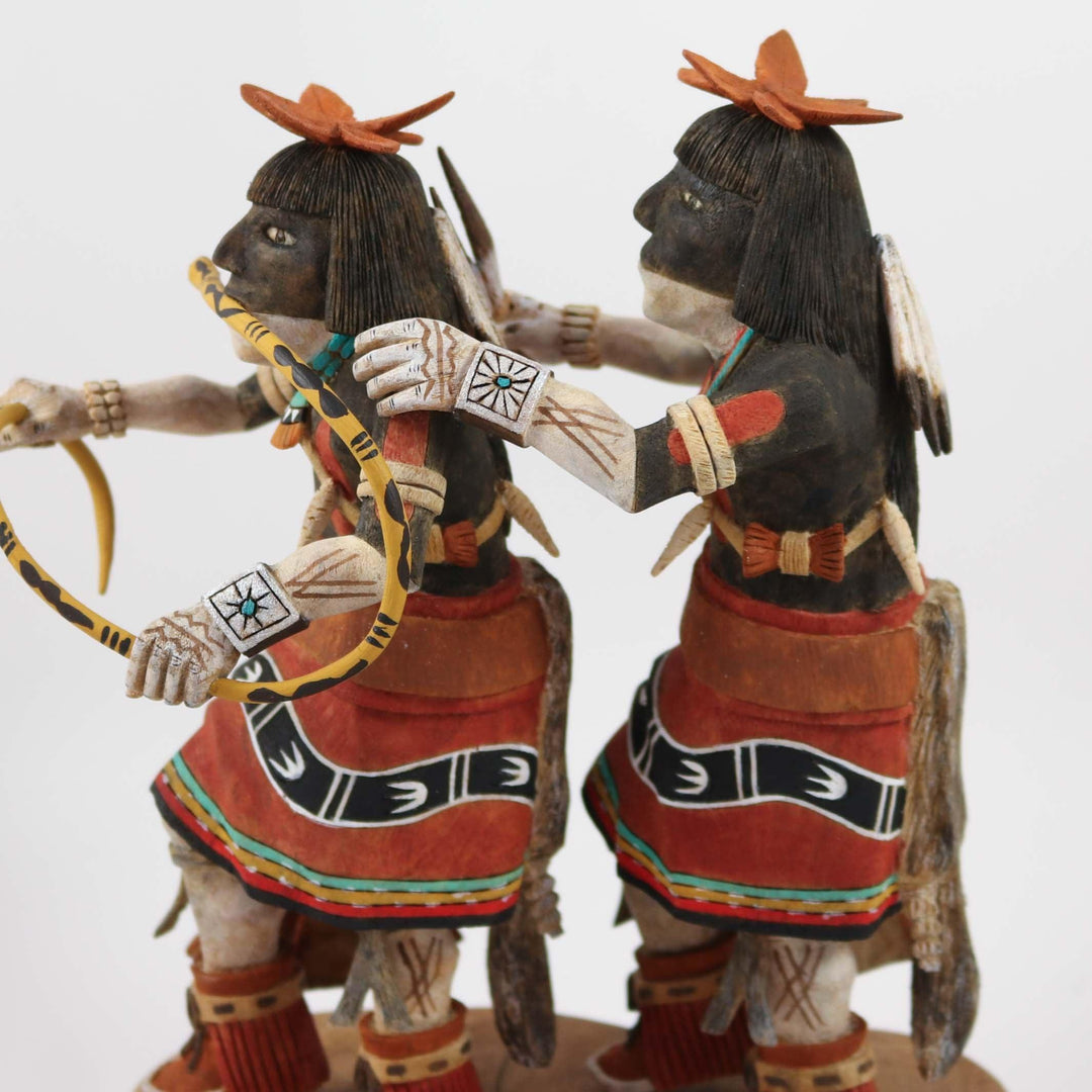 Snake Dancer Kachina Pair by Norbert Tewa - Garland's