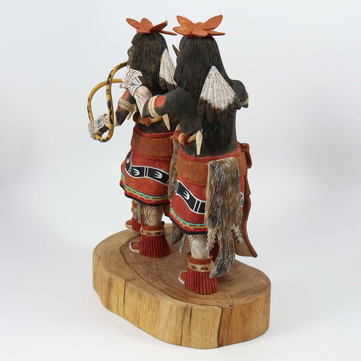 Snake Dancer Kachina Pair by Norbert Tewa - Garland's