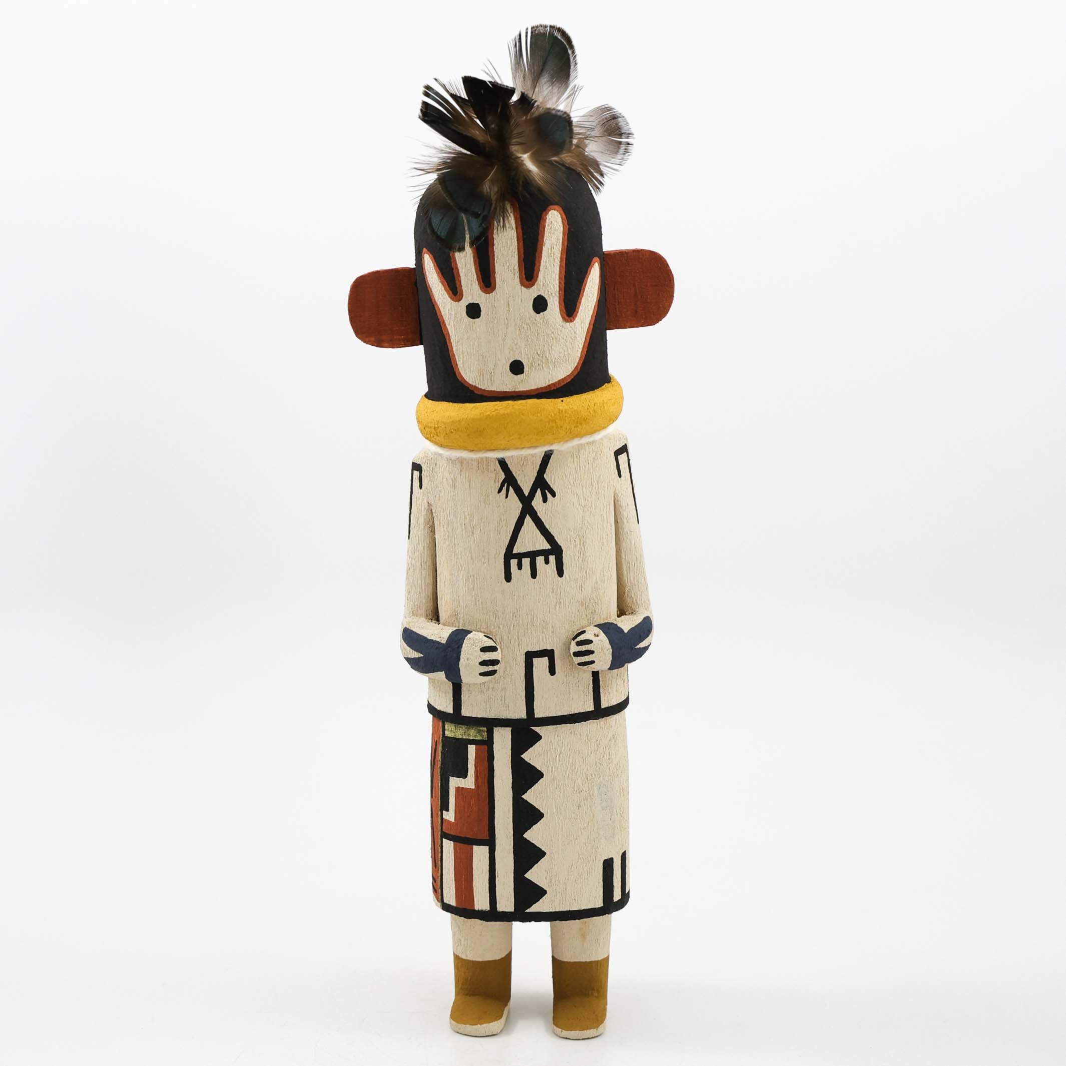 カチナドール　大きめ　木製彫刻 民俗的デザイン 約37cm カチナドール 大きめ 木製彫刻 民俗的デザイン 約37cm Kachina