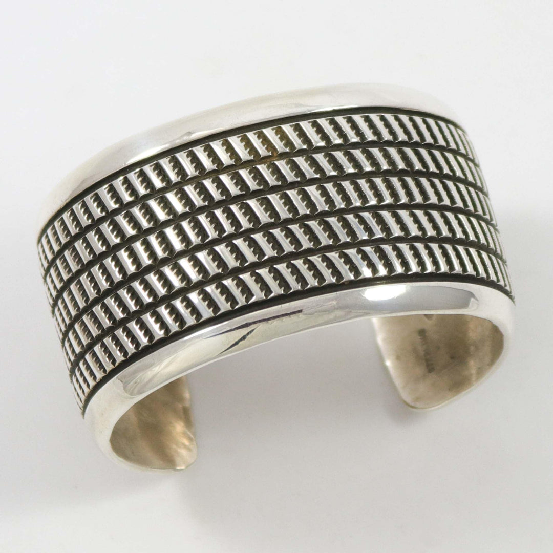 Stamped Silver Cuff