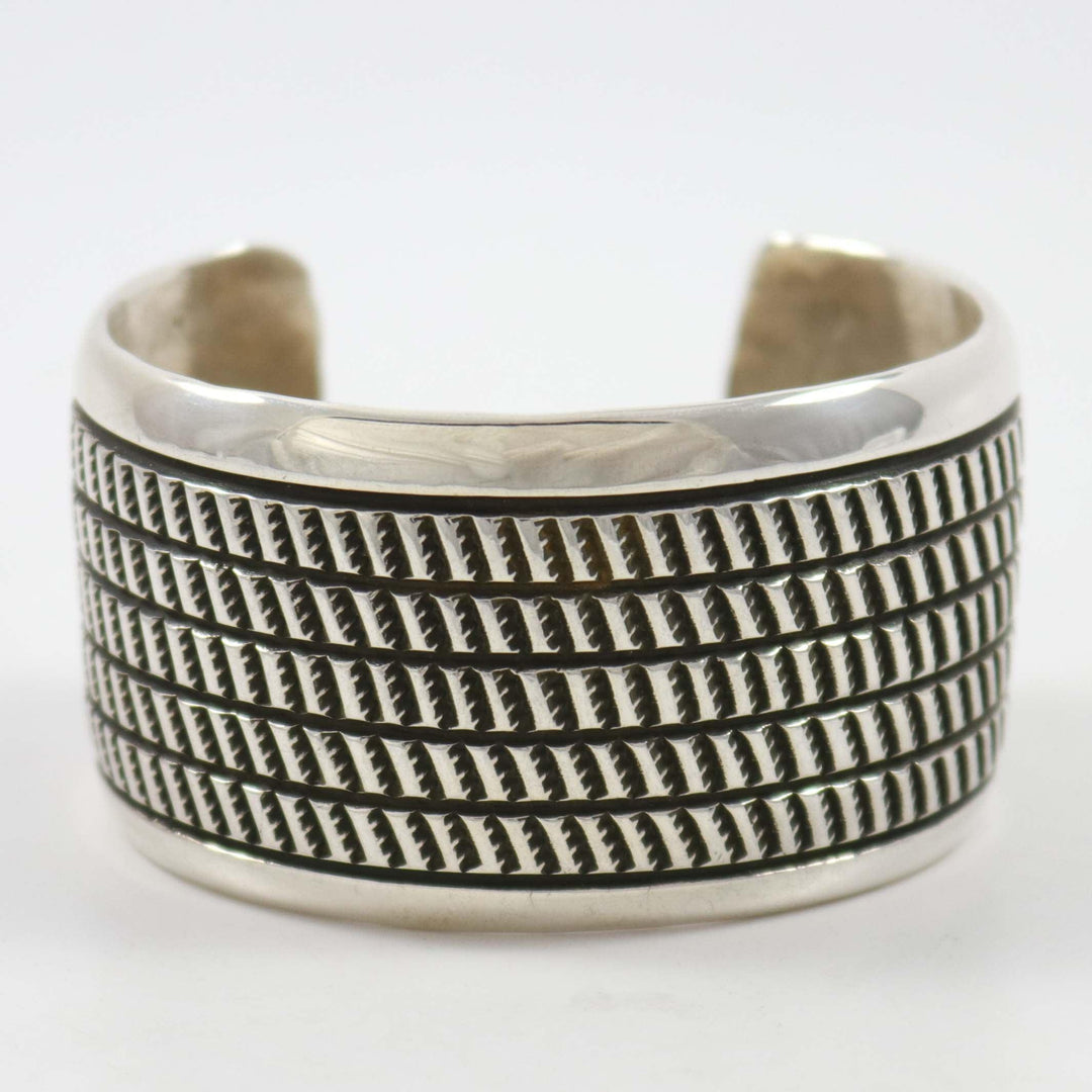 Stamped Silver Cuff