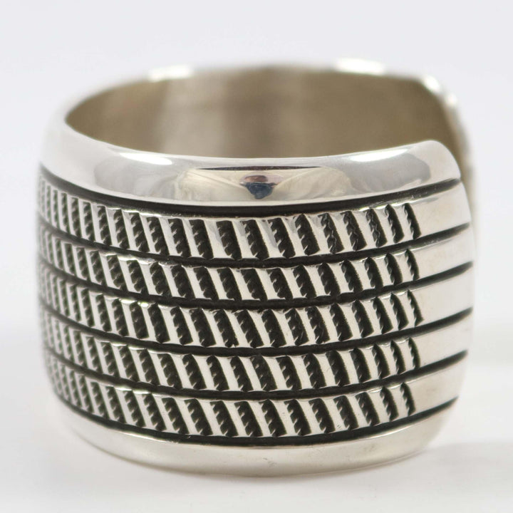 Stamped Silver Cuff