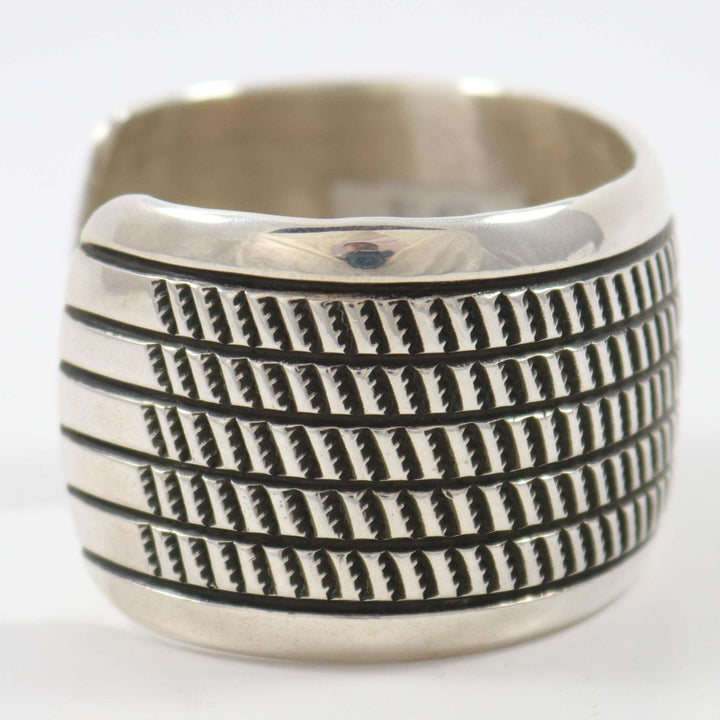 Stamped Silver Cuff