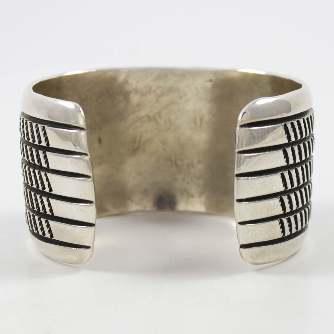 Stamped Silver Cuff