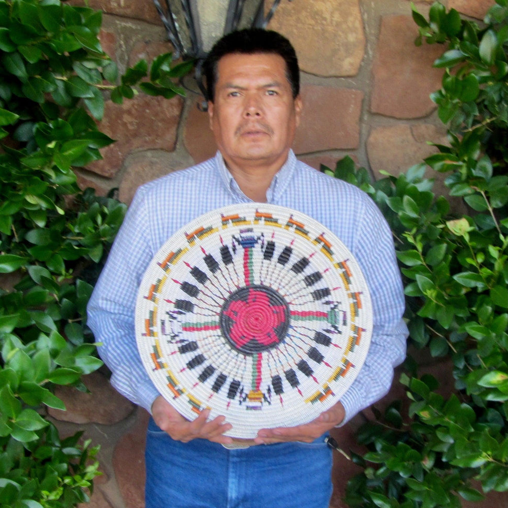 Navajo Sandpainting Basket by Jonathan Black - Garland's