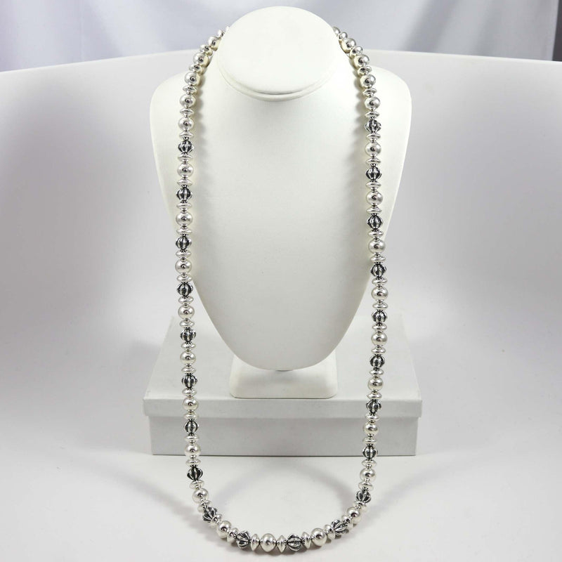Silver Bead Necklace