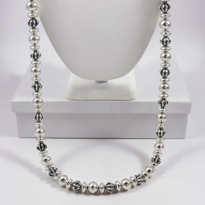 Silver Bead Necklace