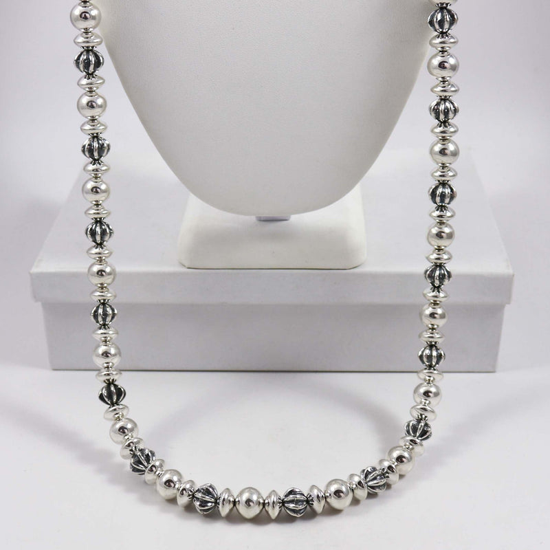 Silver Bead Necklace