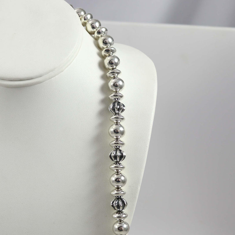 Silver Bead Necklace