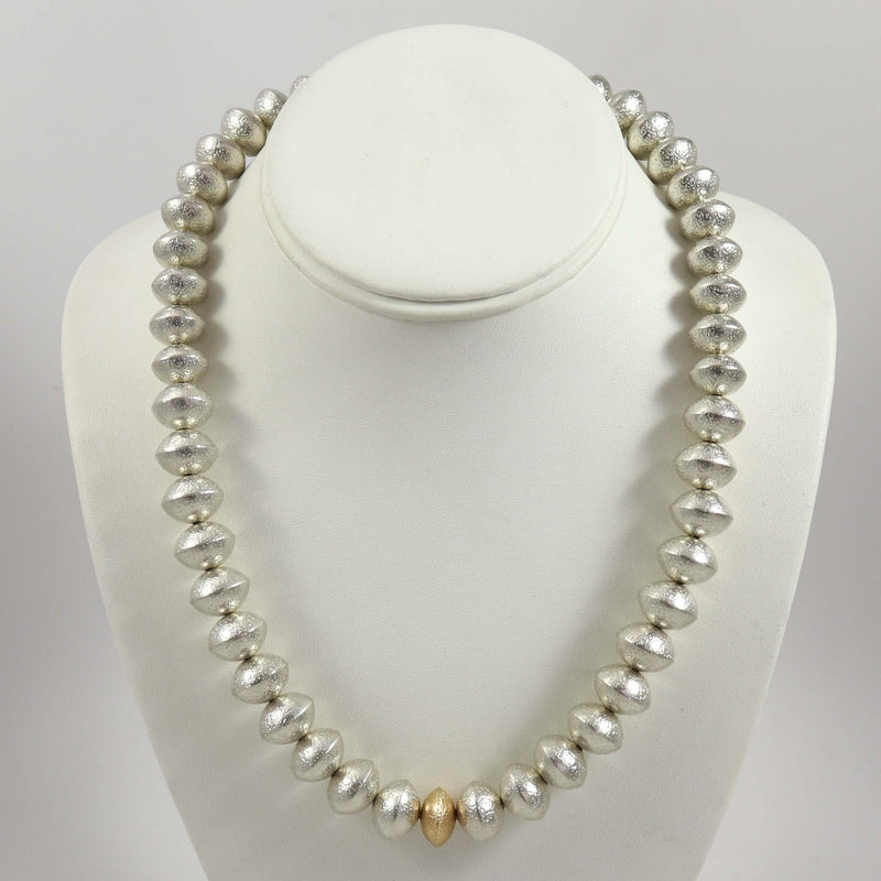 Silver and Gold Bead Necklace