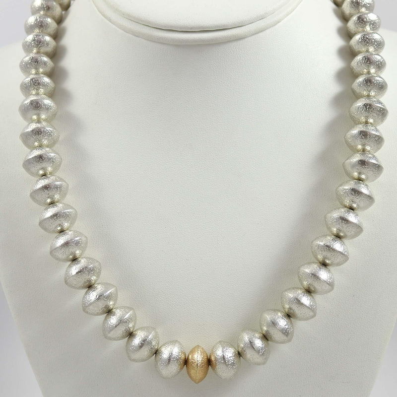 Silver and Gold Bead Necklace