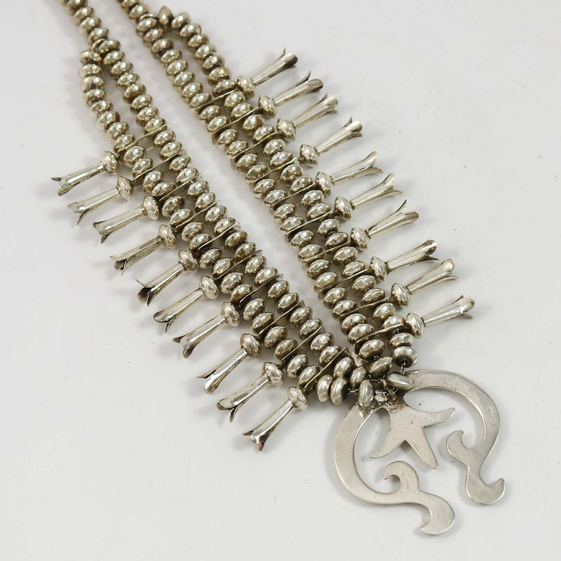 1980s Silver Squash Blossom