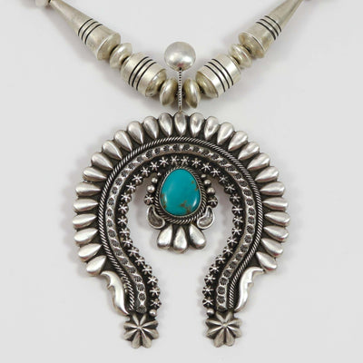 Blue Gem Turquoise Squash Blossom