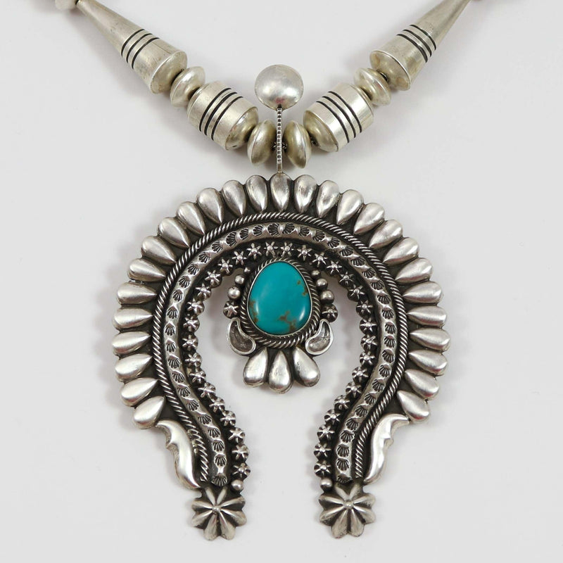 Blue Gem Turquoise Squash Blossom