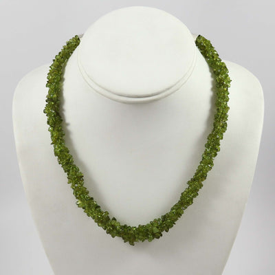Twisted Peridot Necklace