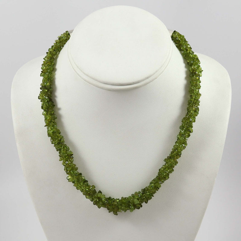 Twisted Peridot Necklace