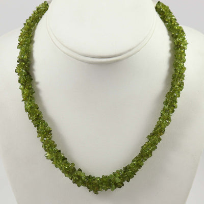Twisted Peridot Necklace