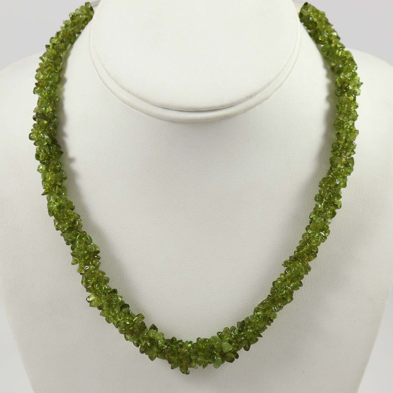 Twisted Peridot Necklace