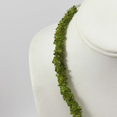 Twisted Peridot Necklace