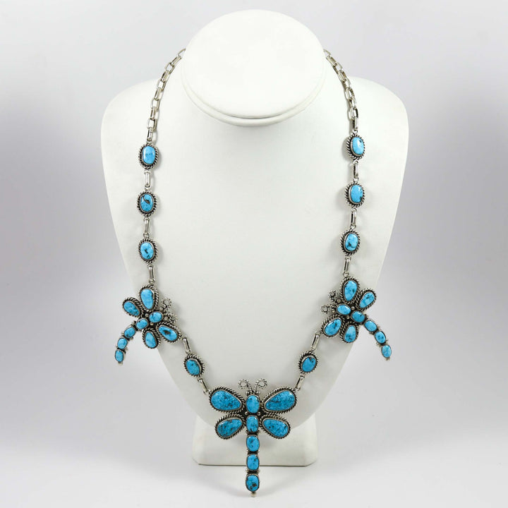 Collier Libellule Turquoise