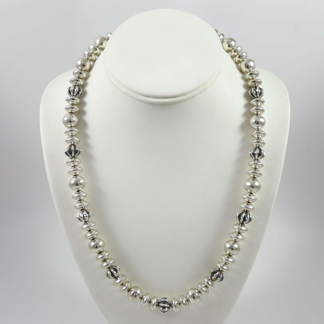 Silver Bead Necklace