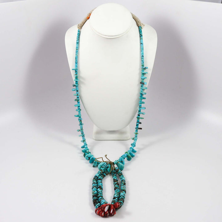 Apache Blue Turquoise Jacla Necklace