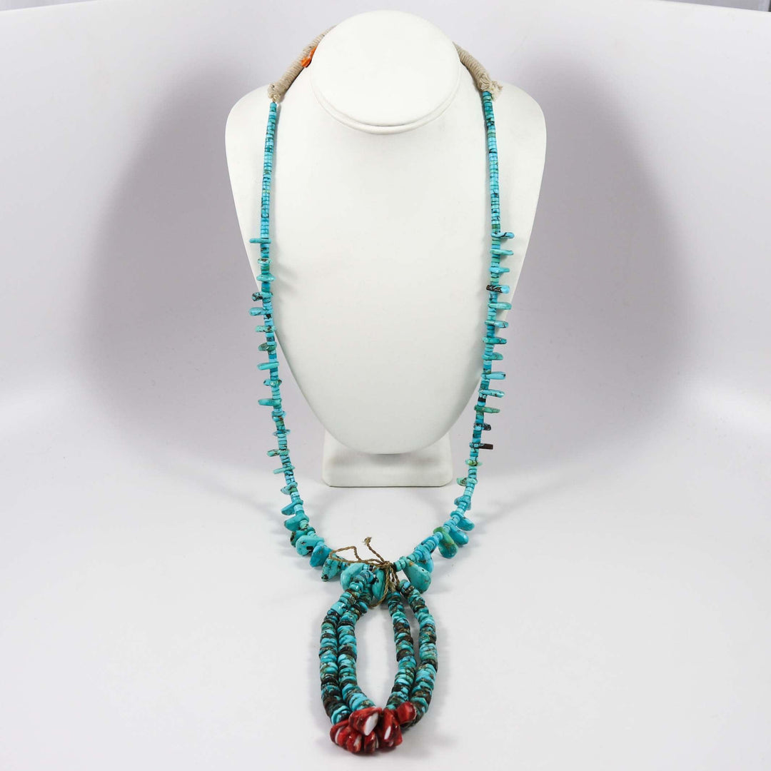 Collier Jacla Bleu Turquoise Apache