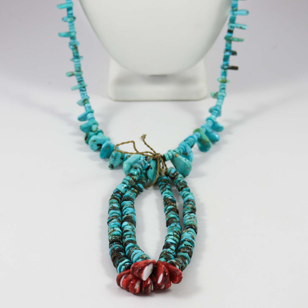 Apache Blue Turquoise Jacla Necklace