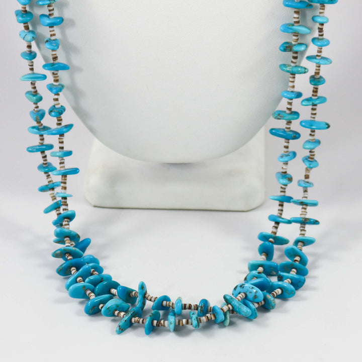 1980s Turquoise Nugget Necklace