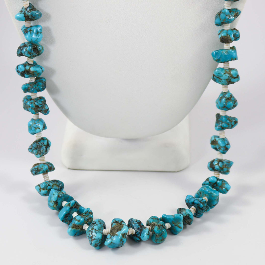 1980s Turquoise Nugget Necklace