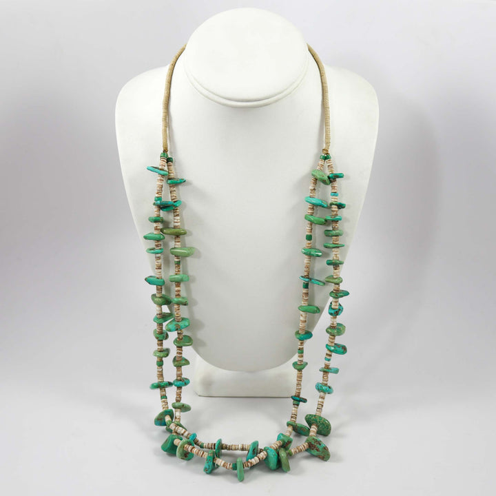 1930s Turquoise Tab Necklace