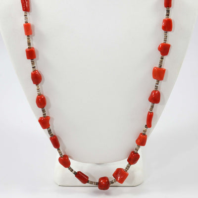 Coral and Shell Necklace