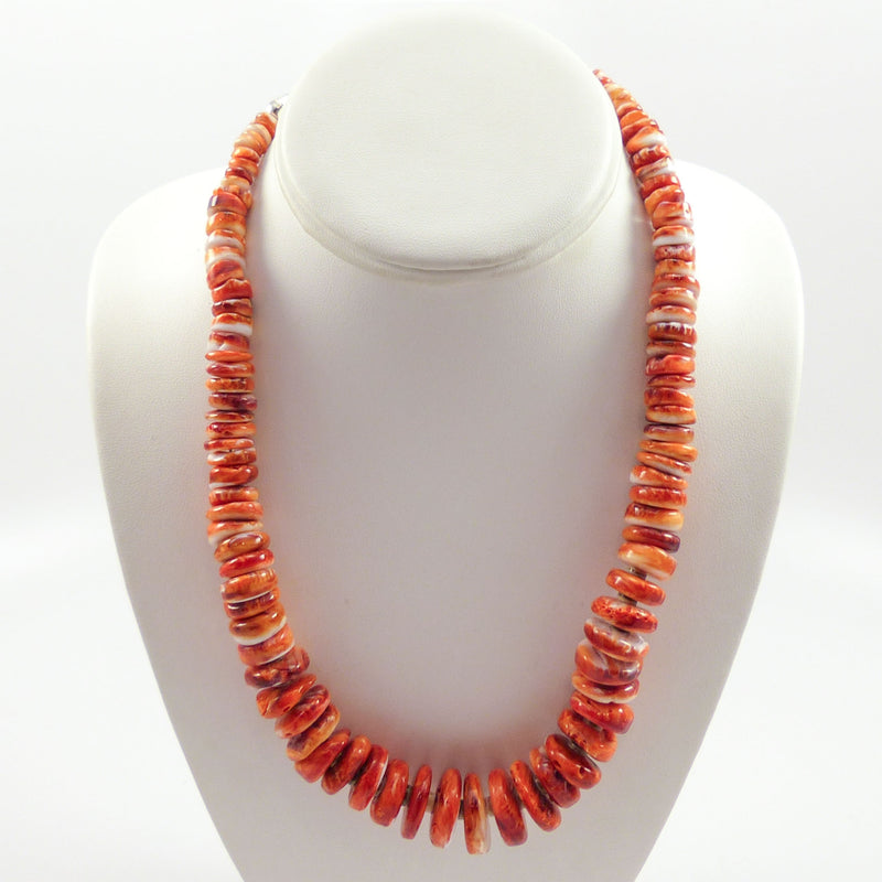 Spiny Oyster Bead Necklace