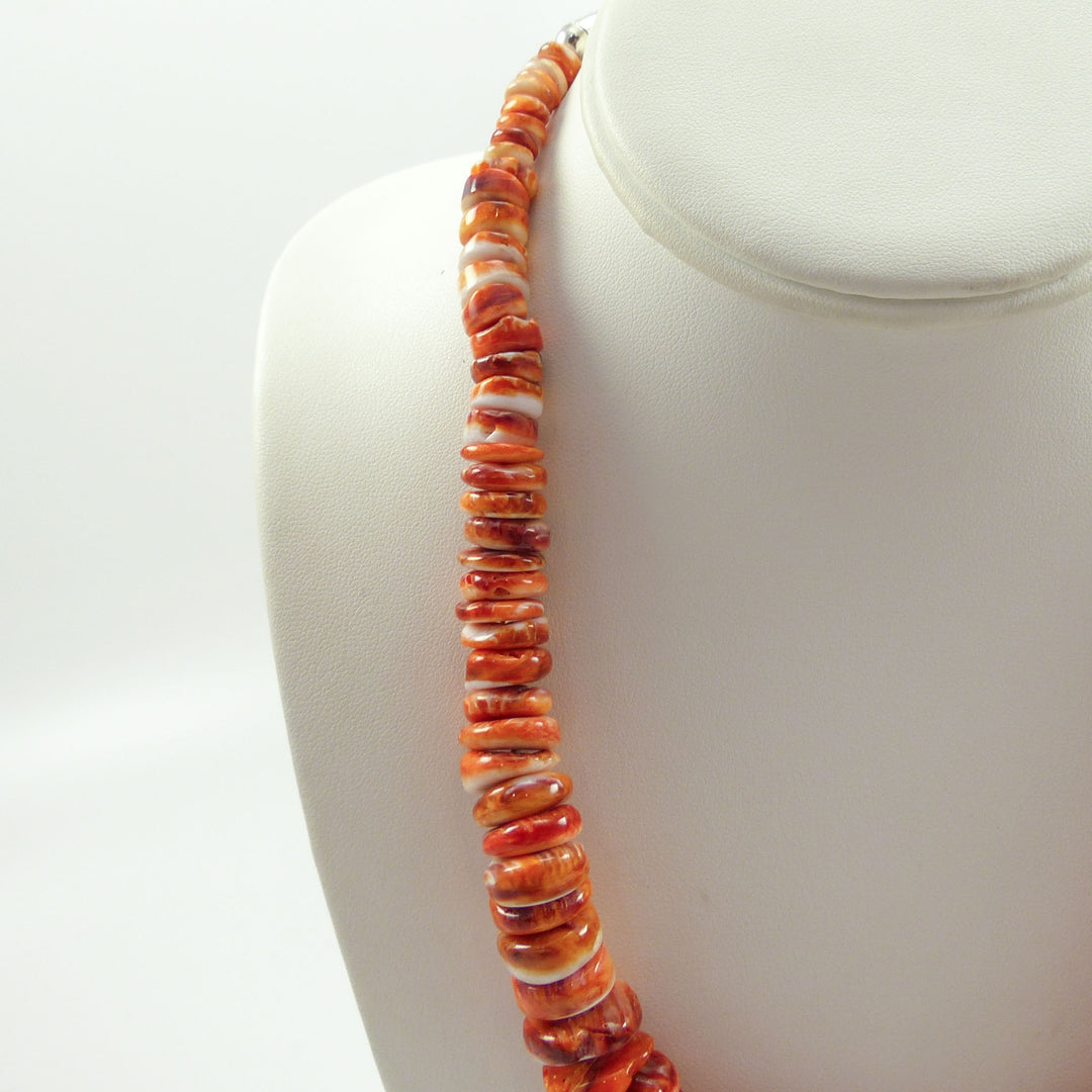 Spiny Oyster Bead Necklace
