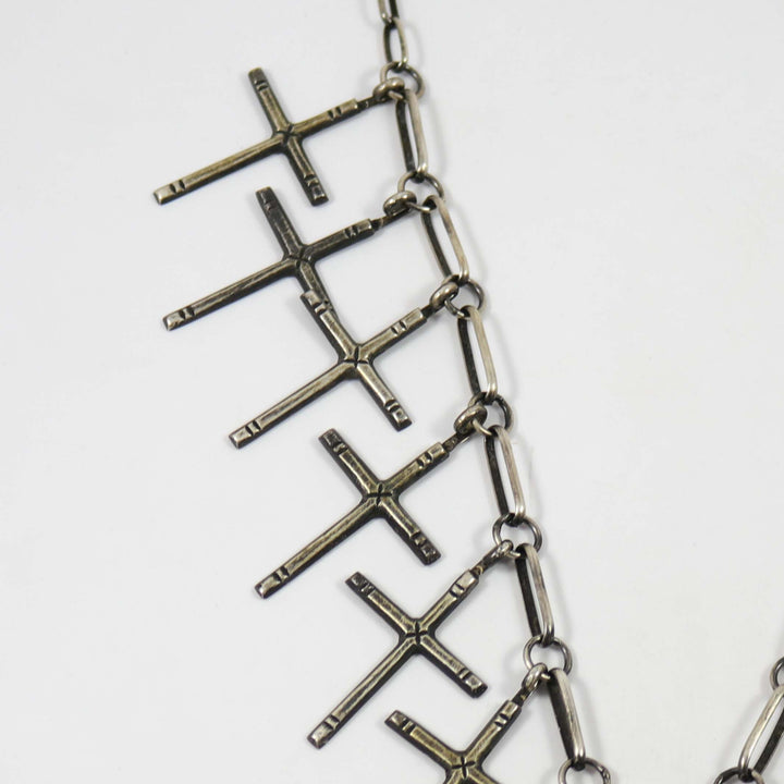 Sandcast Cross Necklace