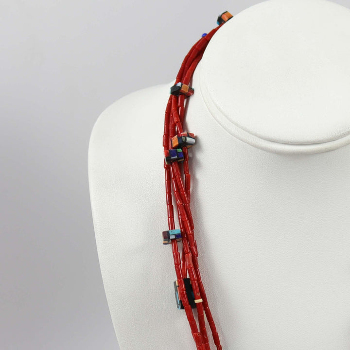 Reversible Inlaid Tab Necklace