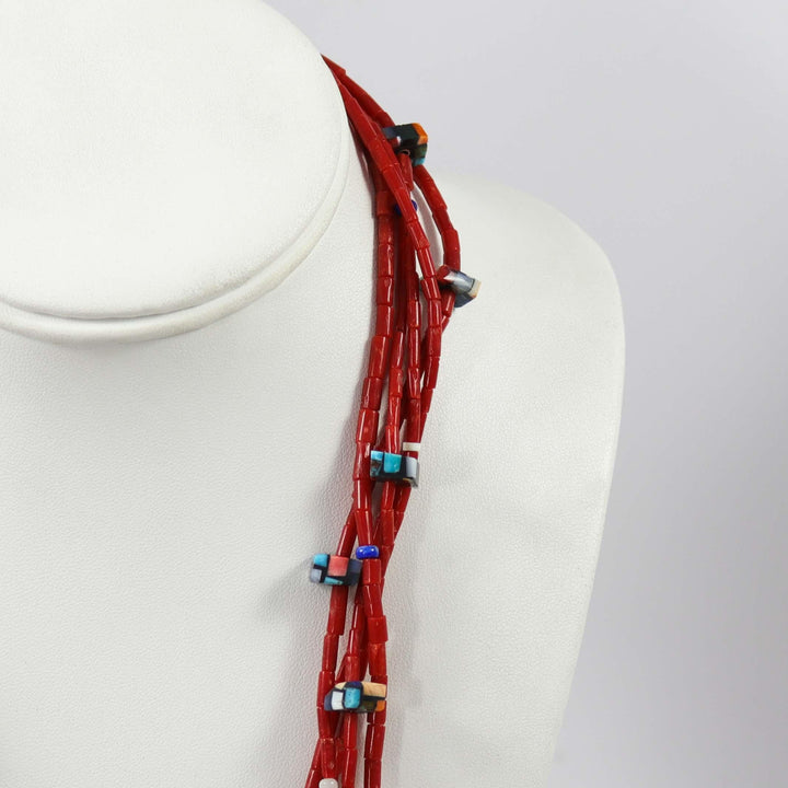Reversible Inlaid Tab Necklace by Charlene Reano - Garland's